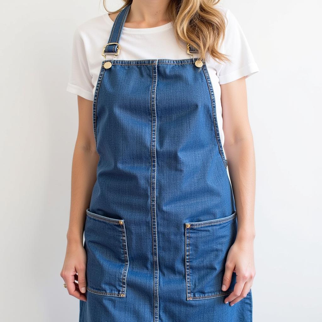 Denim Apron Made from Recycled Jeans