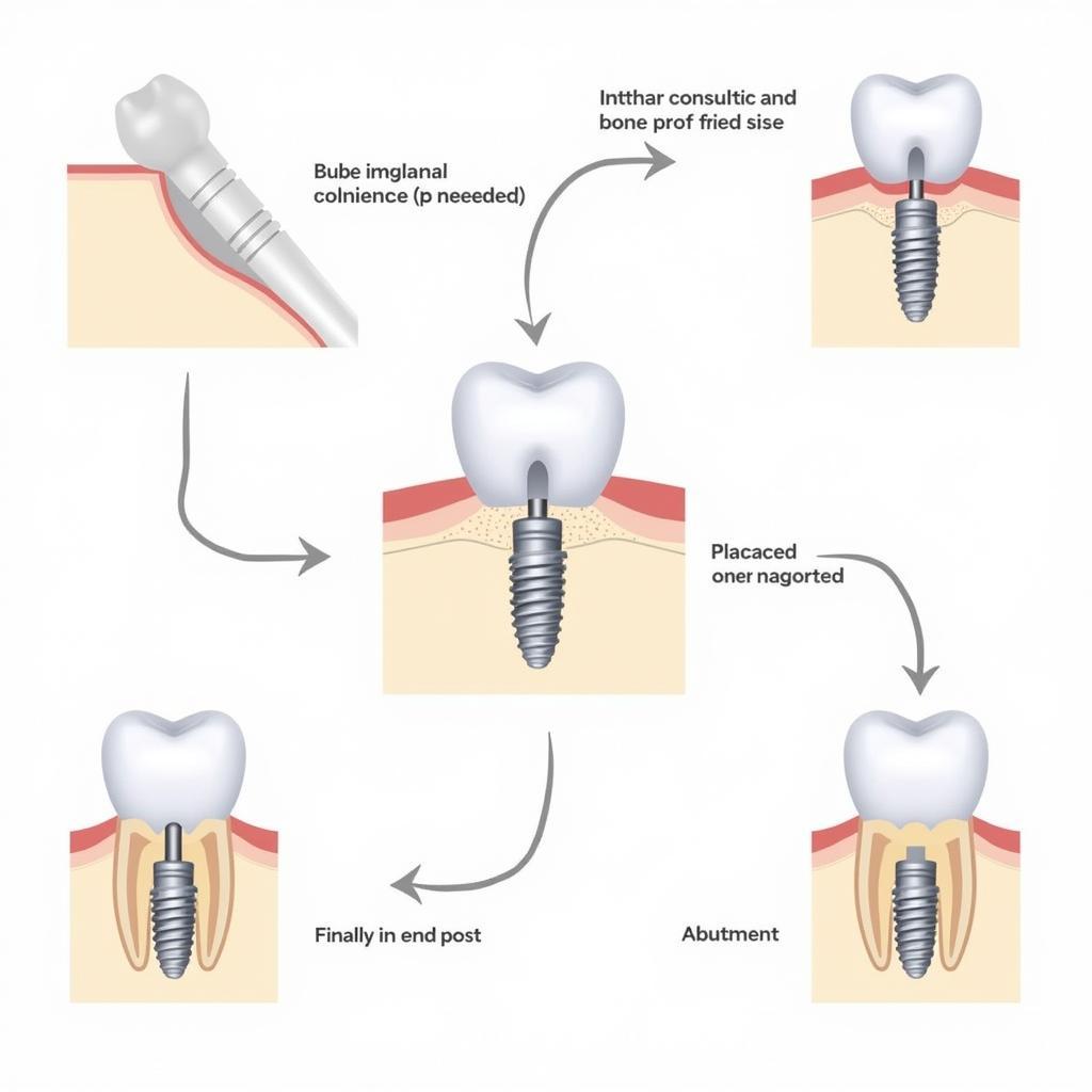 Dental Implant Procedure Illustration