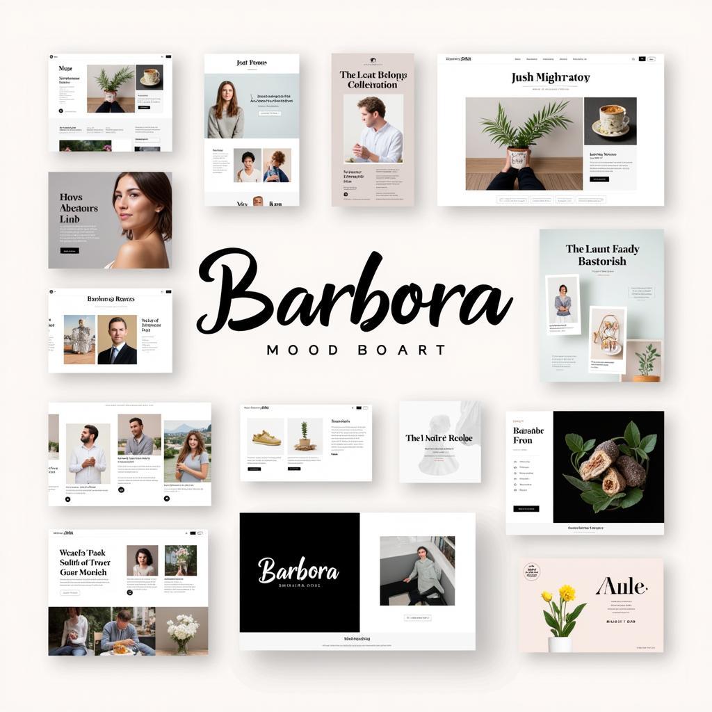 Showcase of Design Projects Using Barbara Font