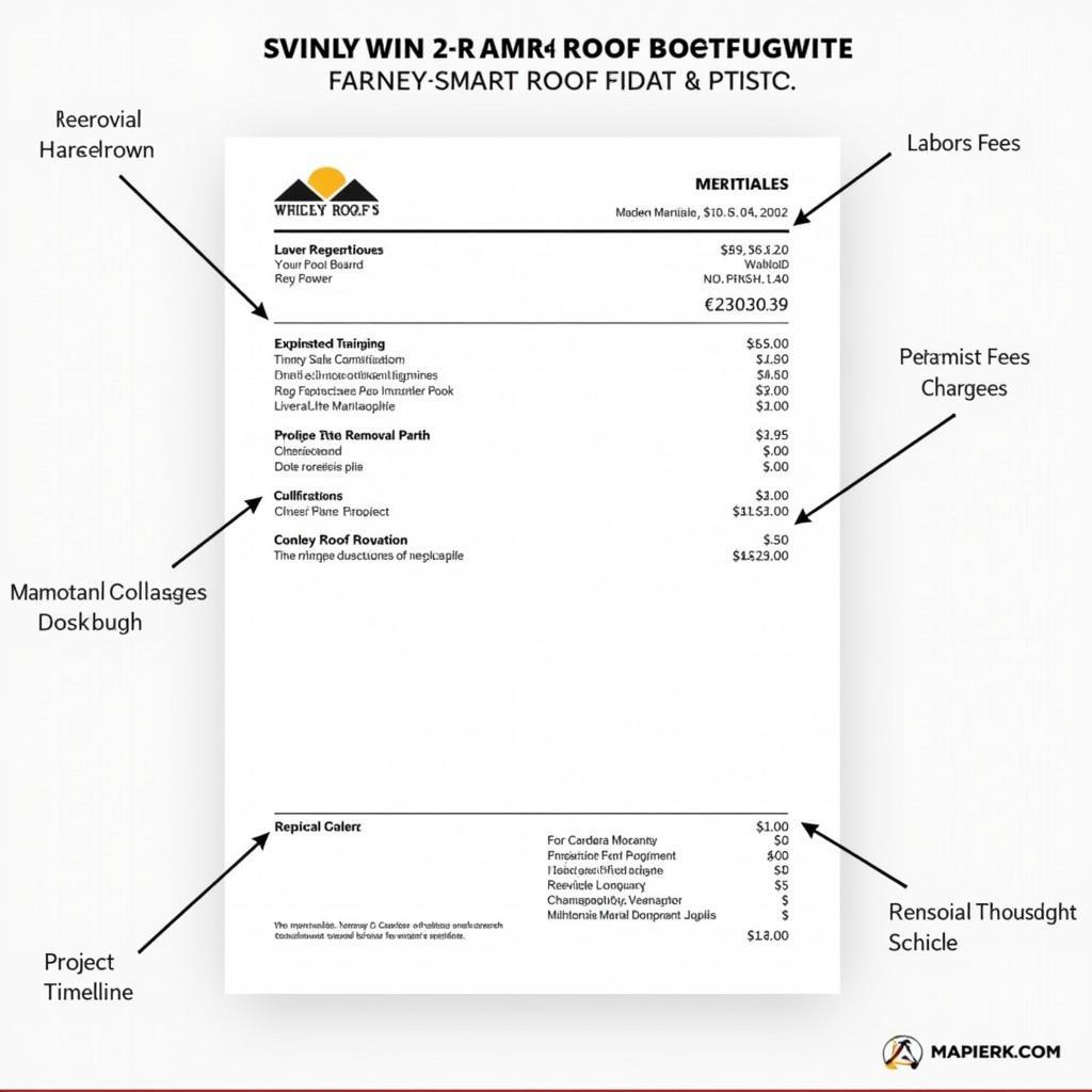 Detailed Roof Repair Quote Breakdown