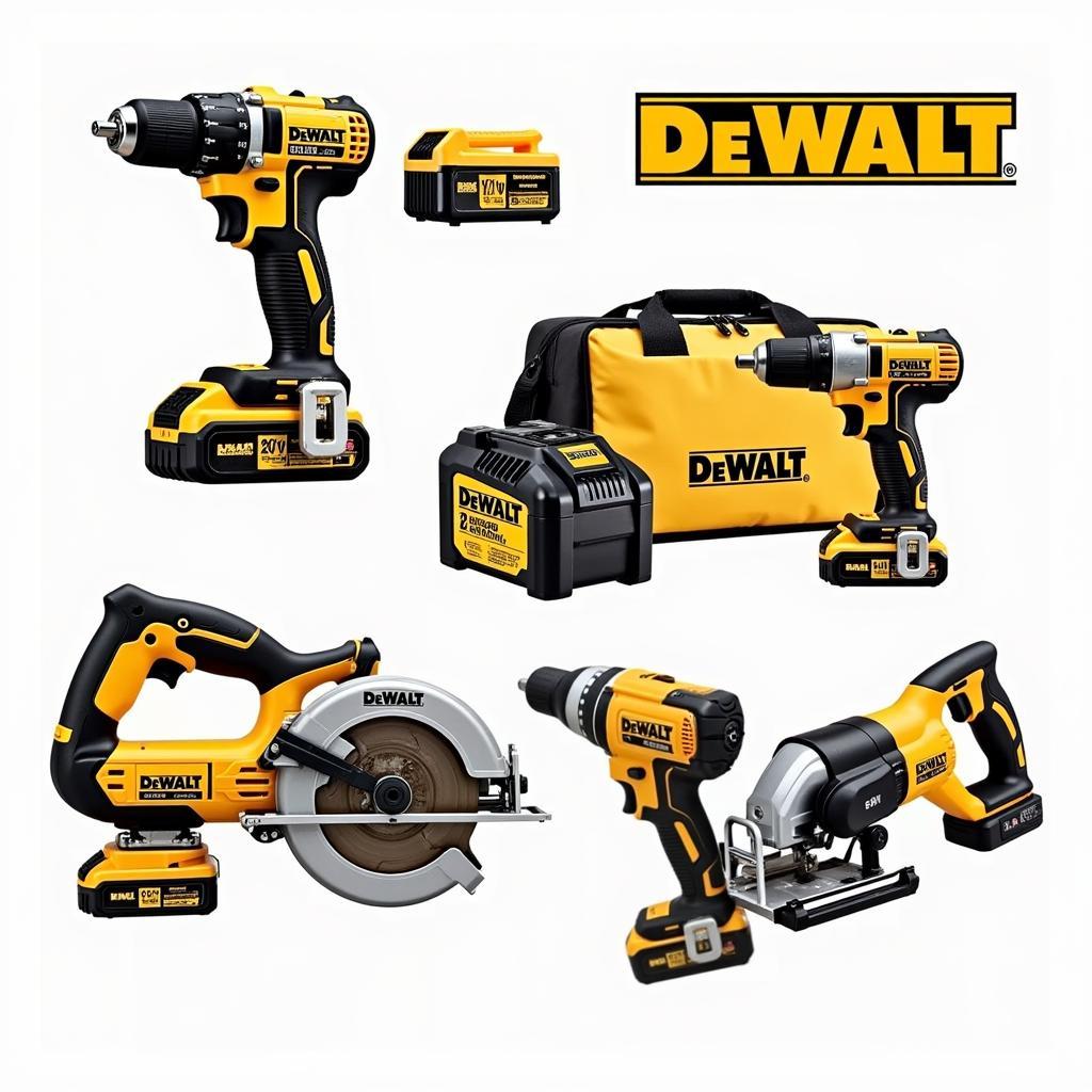 DeWalt 20V MAX Battery and Tools Lineup