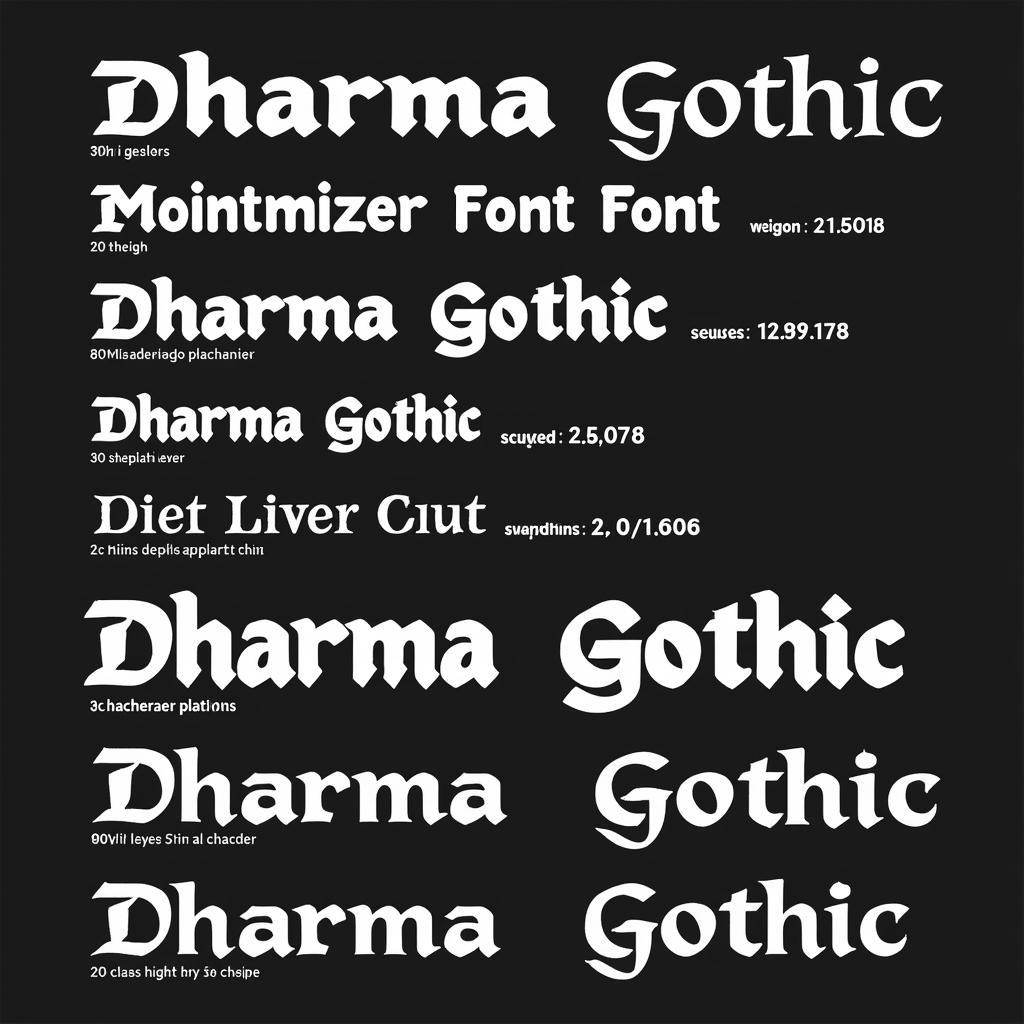 Dharma Gothic Font Examples