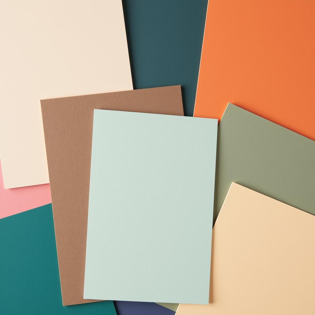 Various colors and textures of acid free matte board