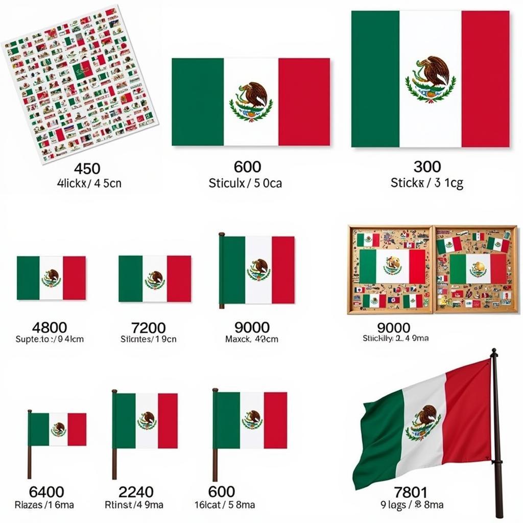 Different Sizes of Mexican Flag Printables