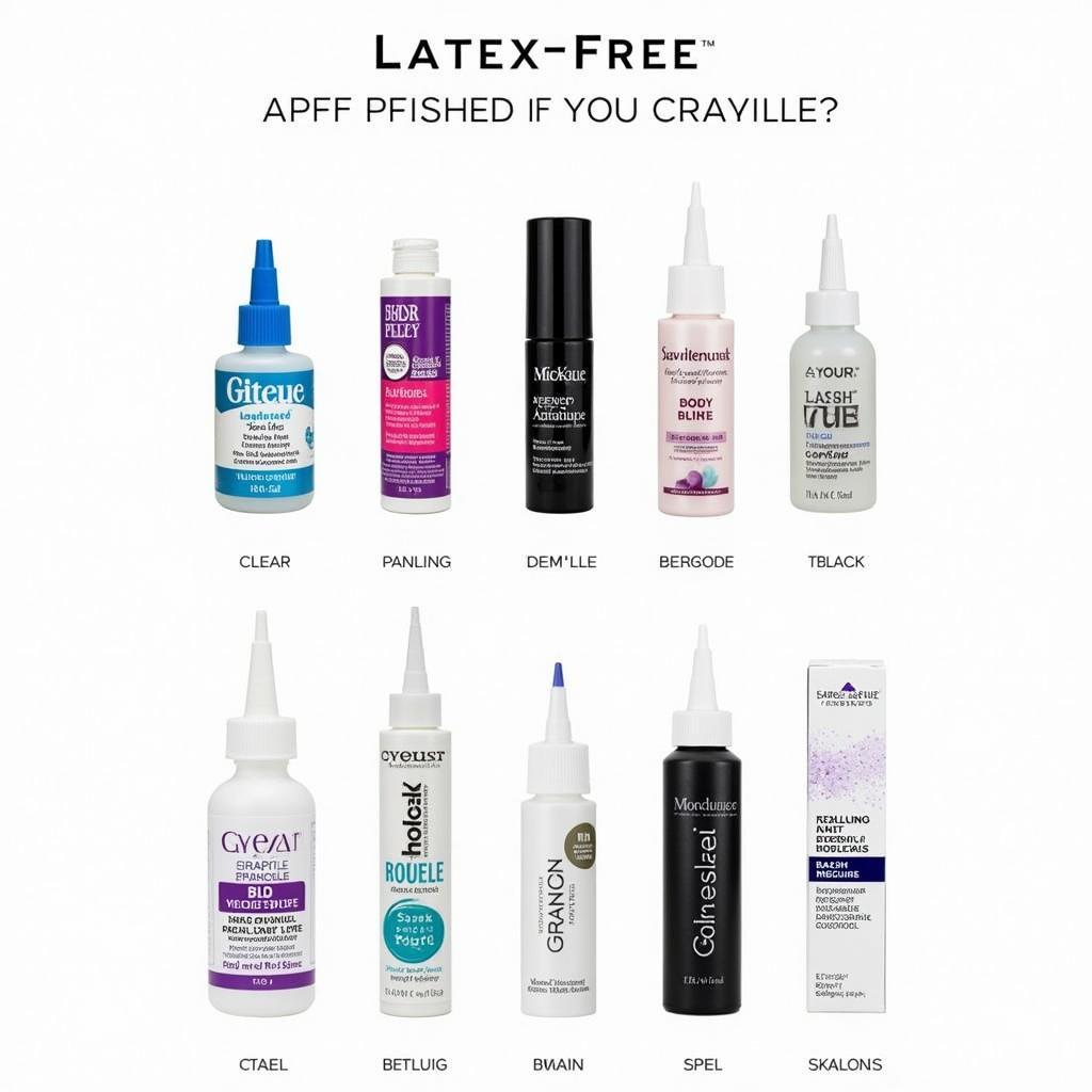 Variety of Latex-Free Eyelash Glues