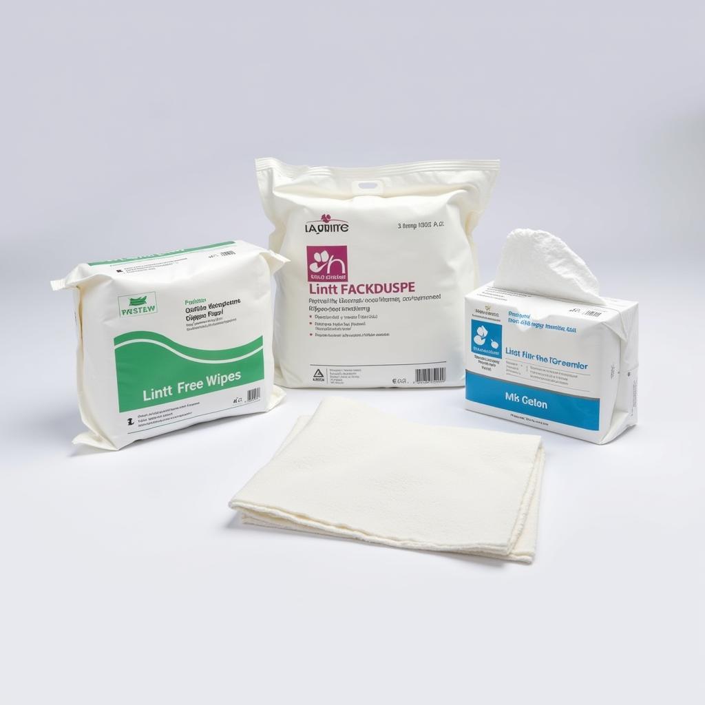 Various types of lint free wipes for cleanroom applications