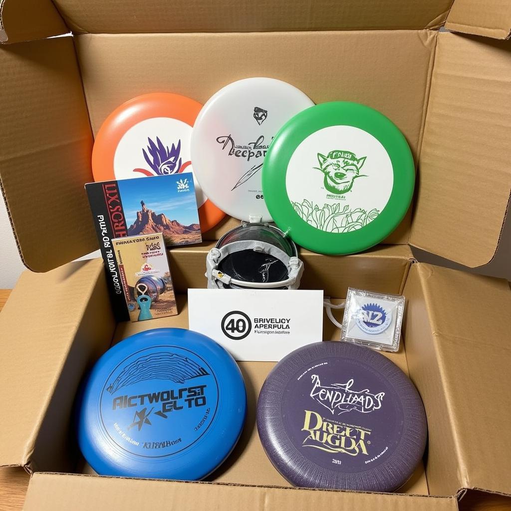 Disc golf subscription box unboxing