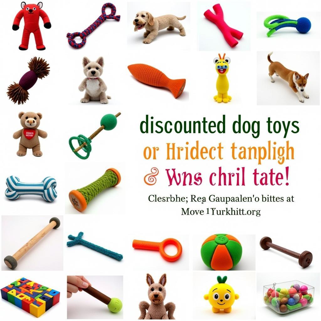 Assortment of Discounted Dog Toys