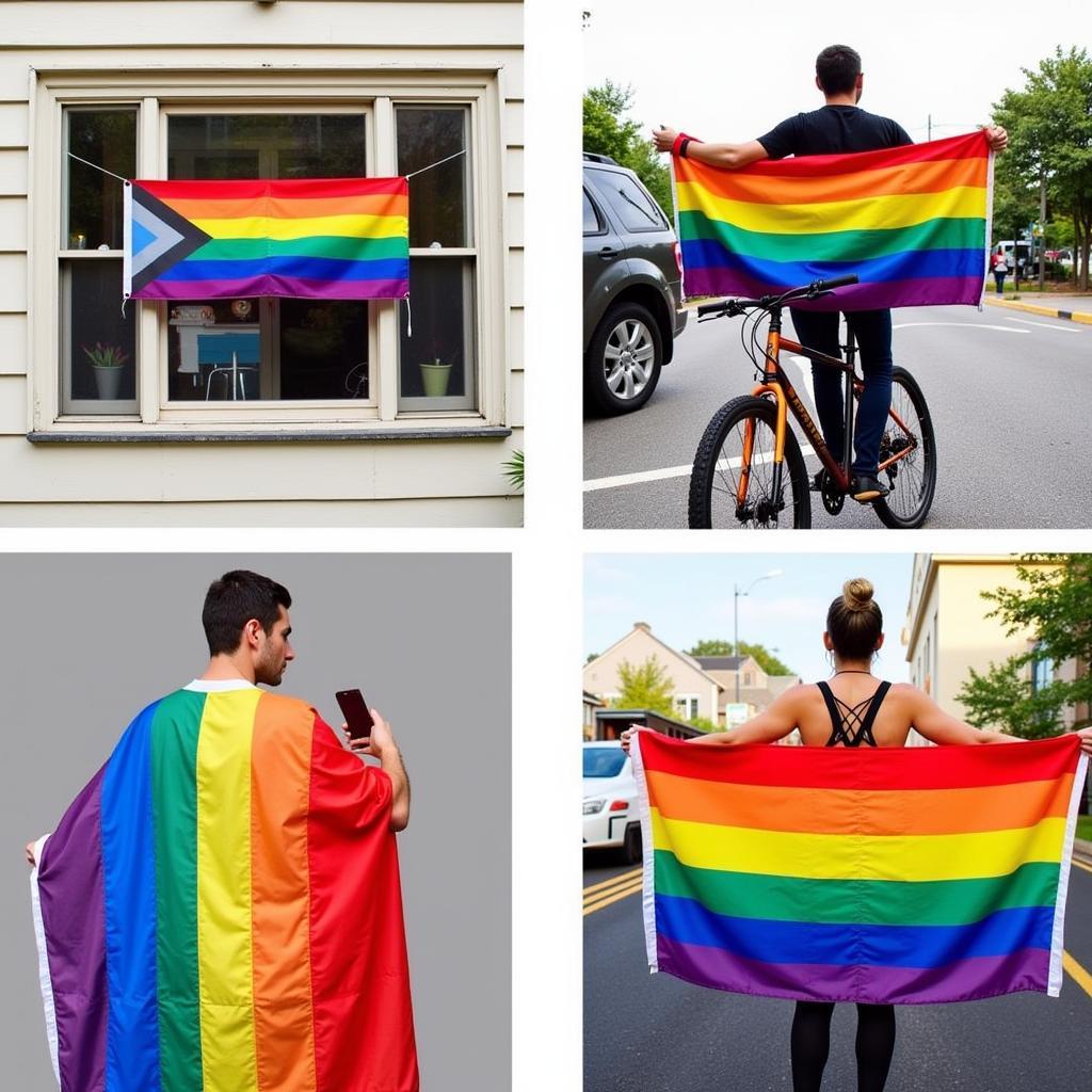 Displaying Pride Flags Creatively