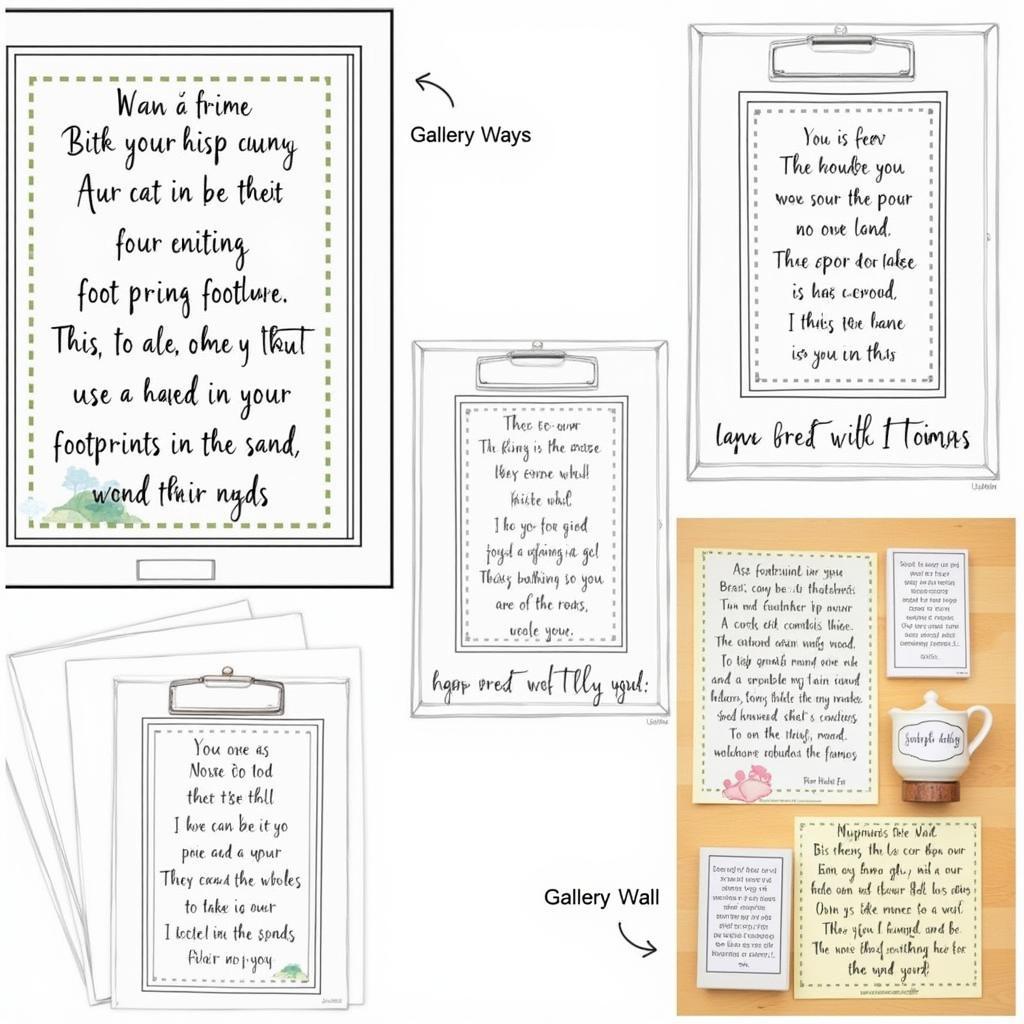 Displaying Your Footprints Poem