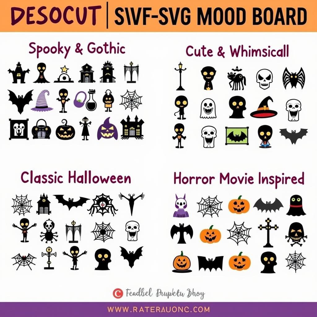 Diverse Halloween SVG Themes for Cricut