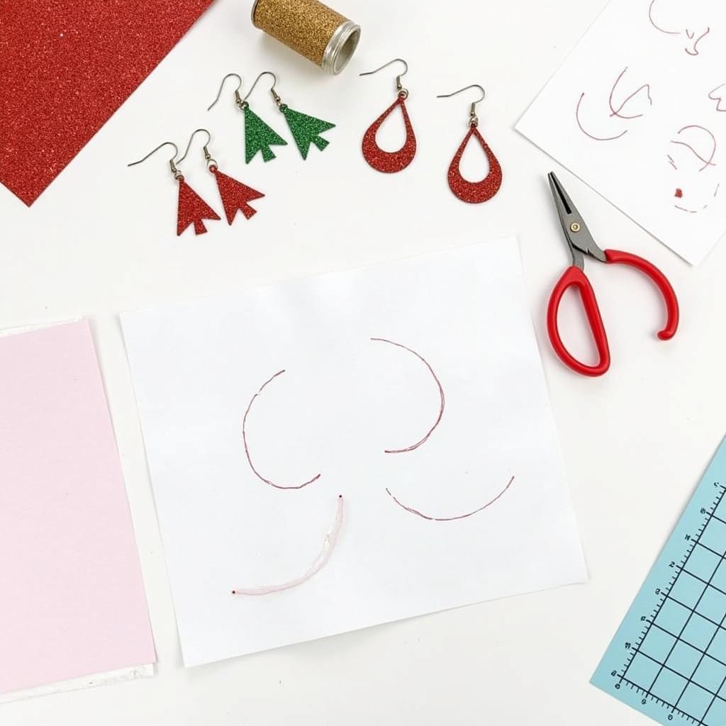 Crafting DIY Christmas Earrings with SVG Files