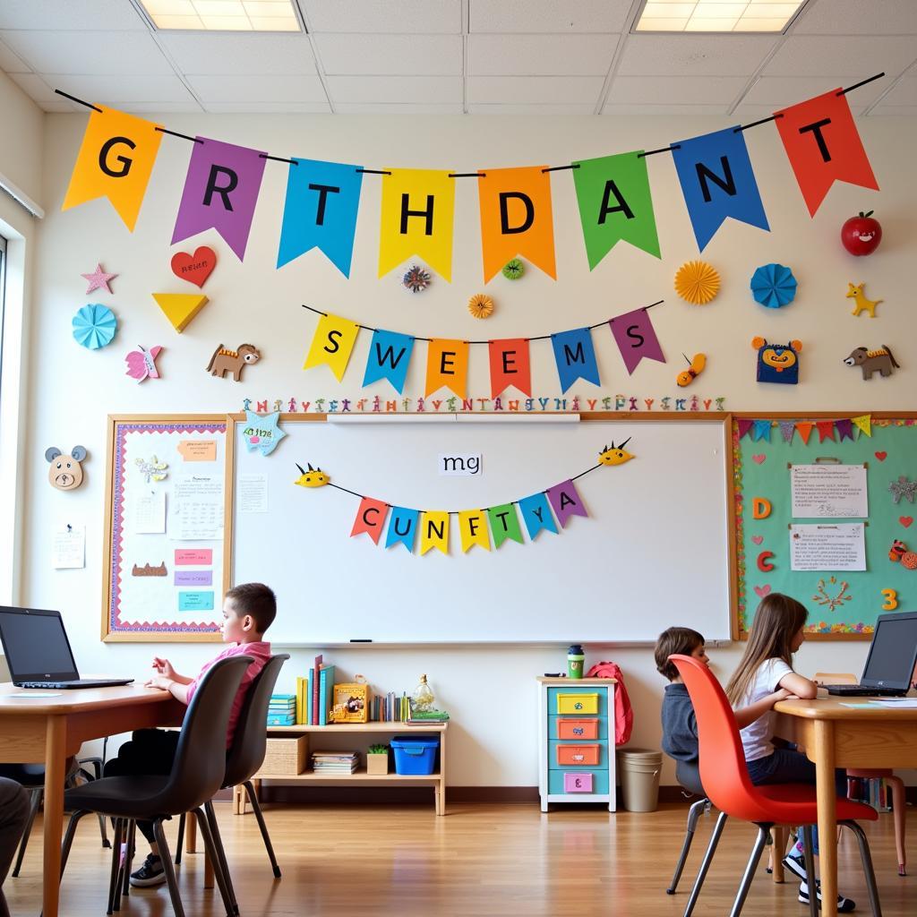 DIY Classroom Decor with Printable Banners and Cutouts