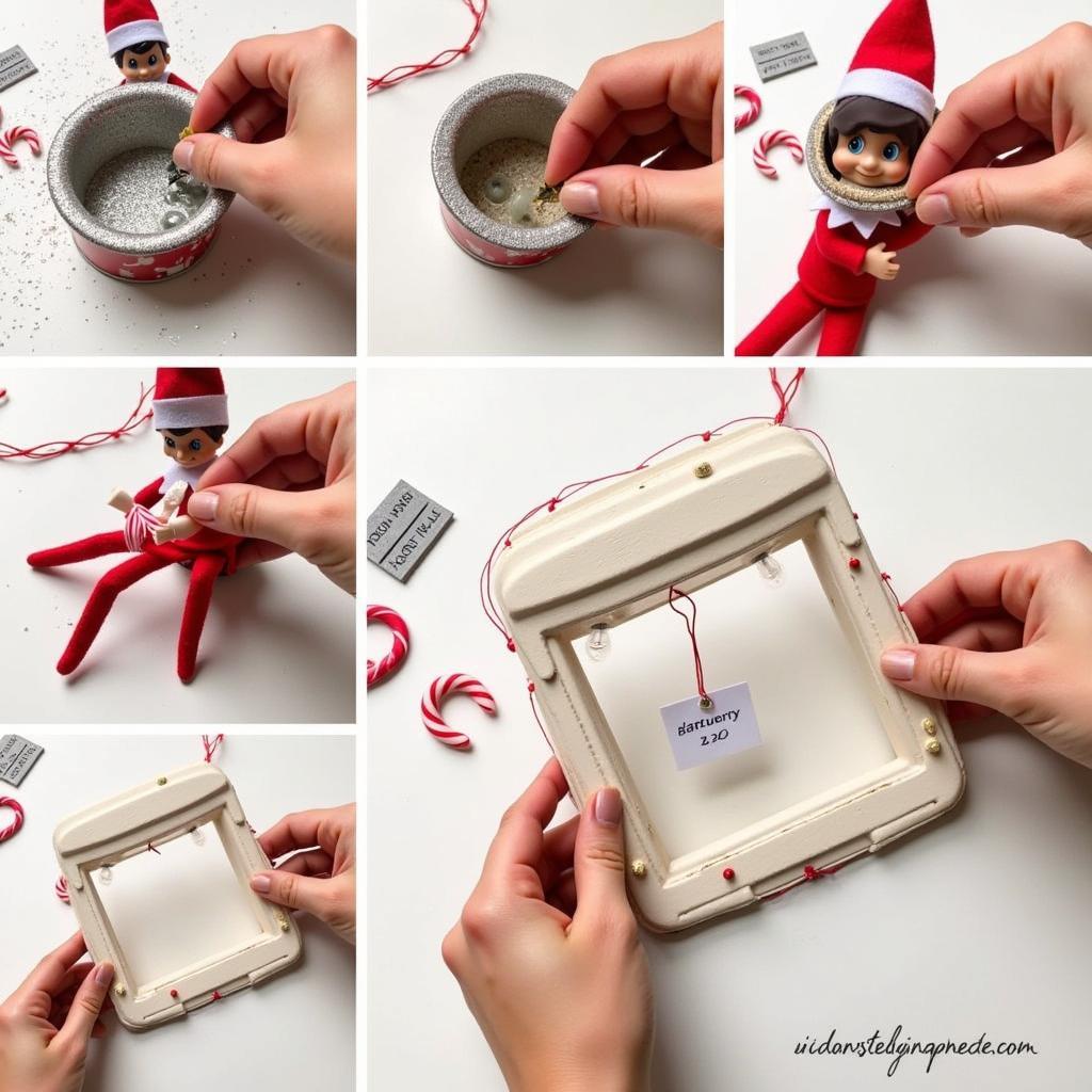 DIY Elf on the Shelf Kissing Booth Decorations