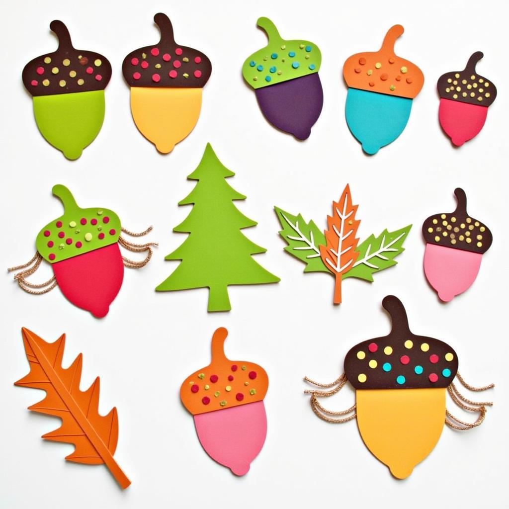 DIY Fall Decorations with Acorn Templates