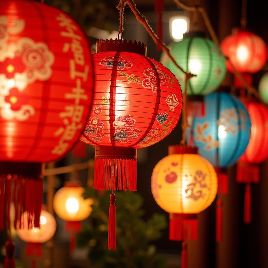 Colorful DIY Lanterns for Lunar New Year