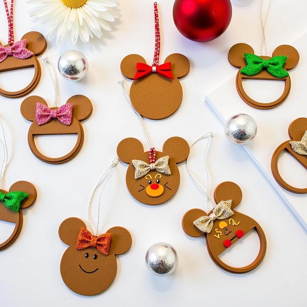 DIY Mickey gingerbread ornaments