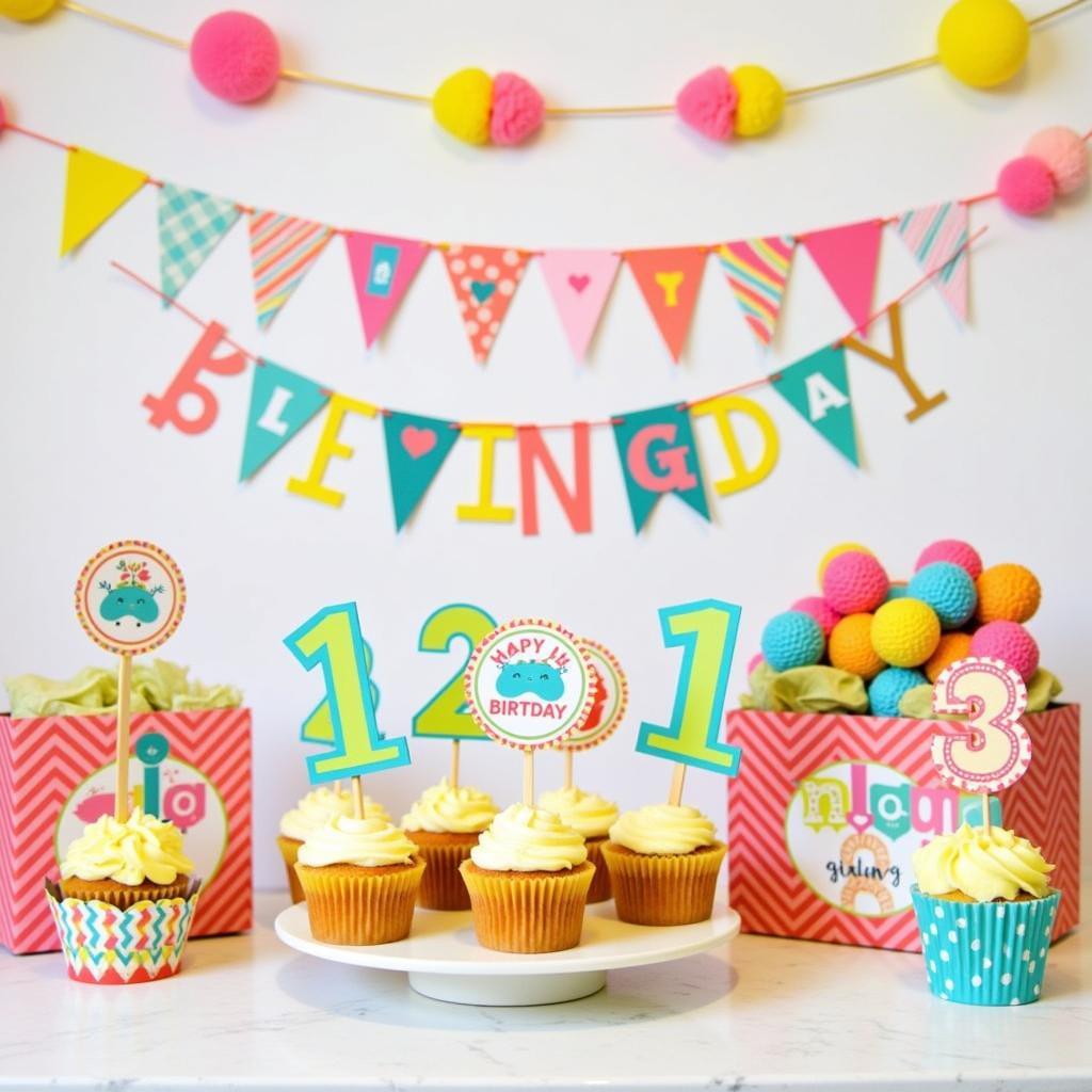 DIY Party Decorations Using Free Printables