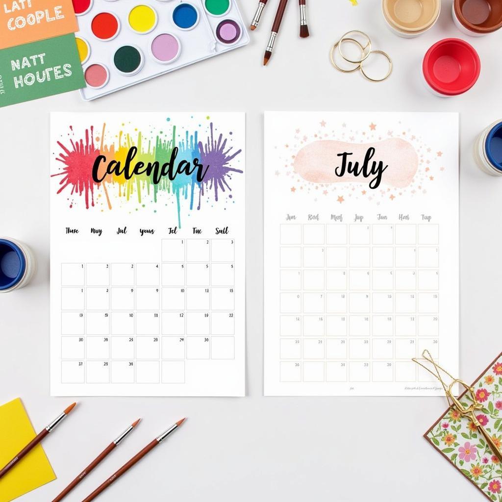 DIY and Printable Calendars: Unleashing Creativity