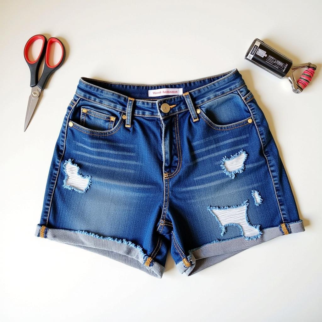 DIY Shorts from Old Jeans