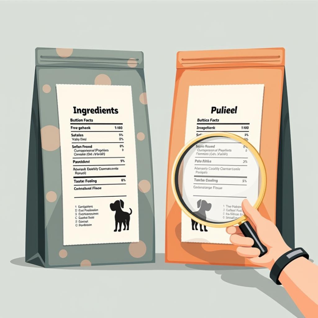 Comparing Dog Food Labels