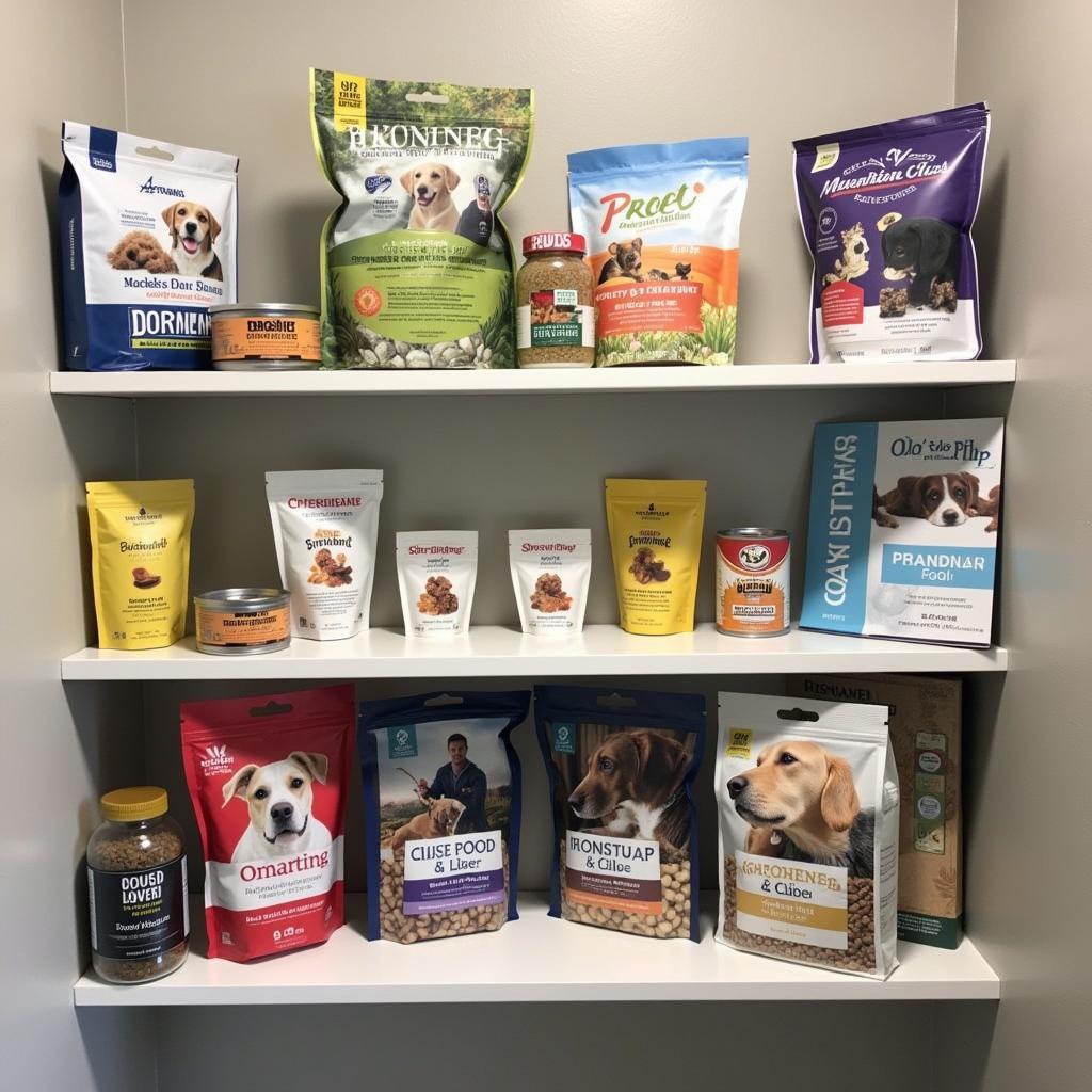 Dog Food Samples at Veterinarian Clinic