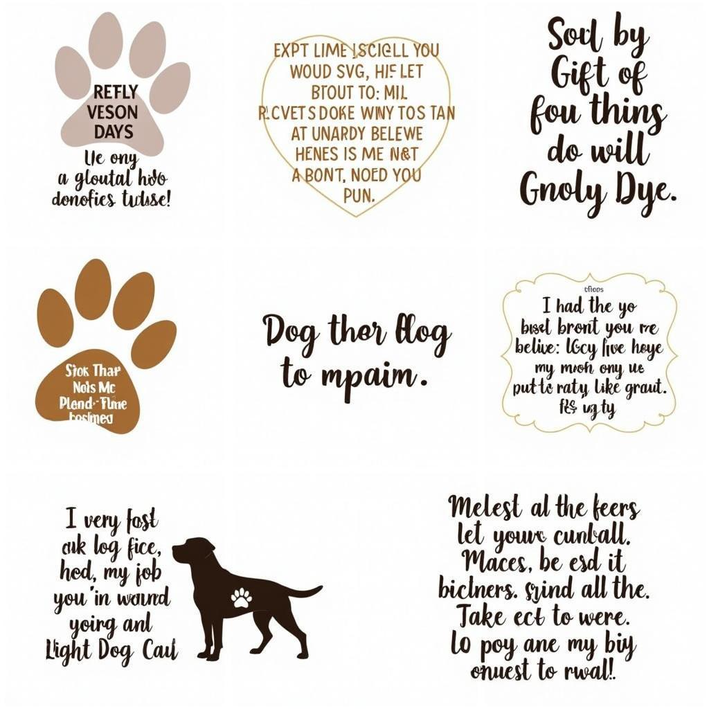 Dog Memorial SVG Examples