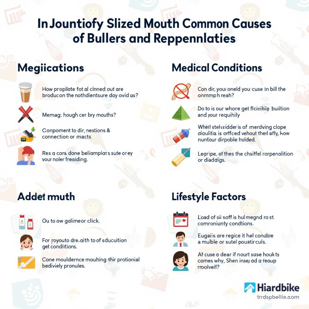 Infographic of Dry Mouth Causes