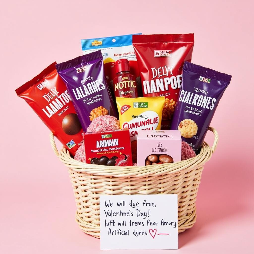 Dye-Free Valentine's Day Gift Basket