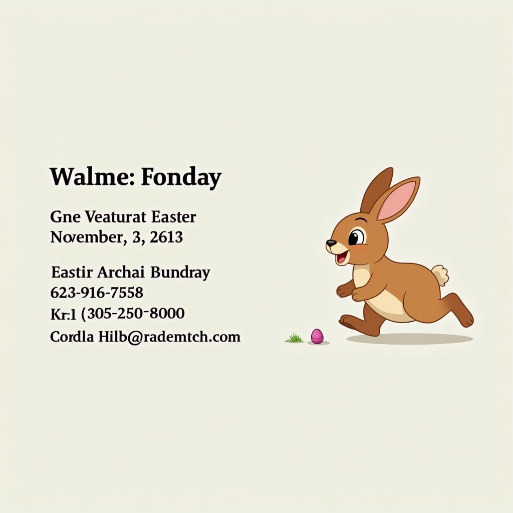 Animated Easter Bunny in Email Signature