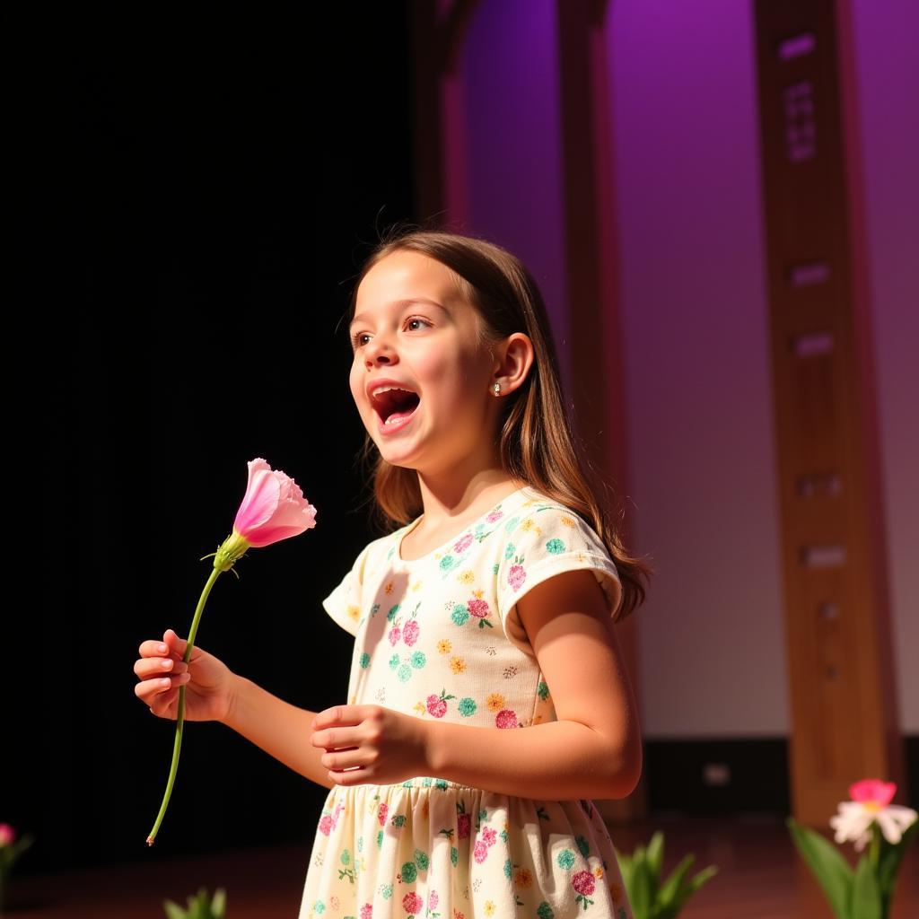 Performing an Easter monologue