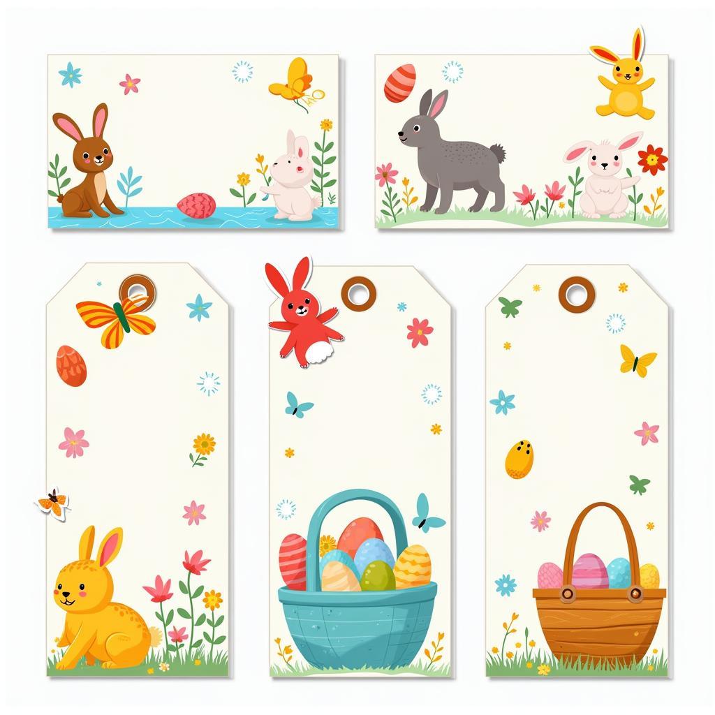 Easter Tag Templates for Kids