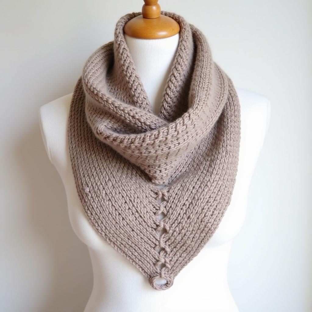 Easy Crochet Triangle Scarf Pattern