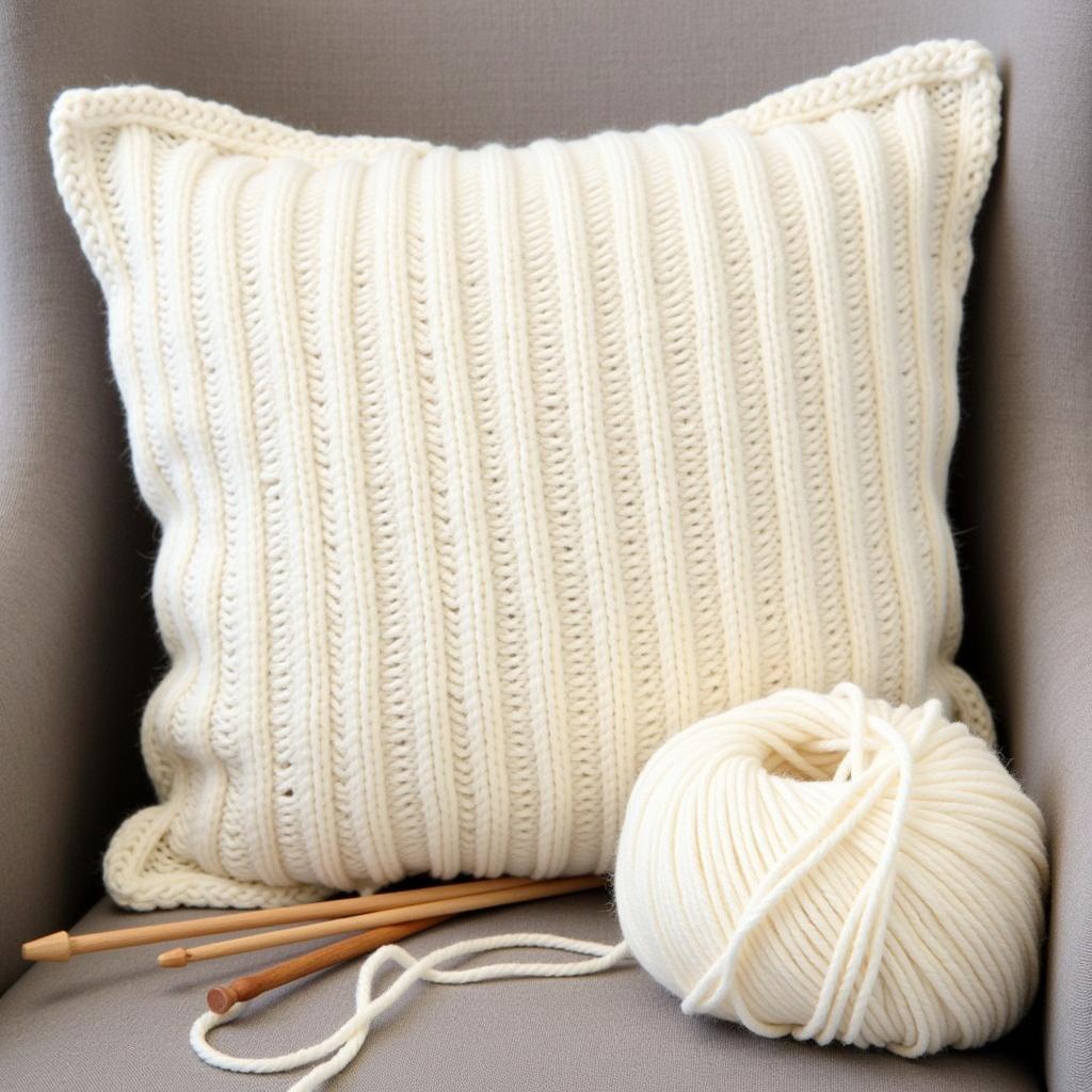 Easy Knit Pillow Patterns for Beginners: Garter Stitch