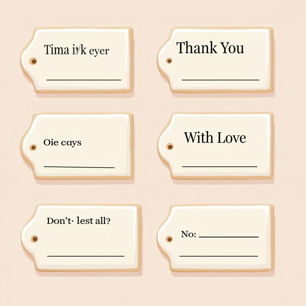 Editable Cookie Tags for Thank You Gifts