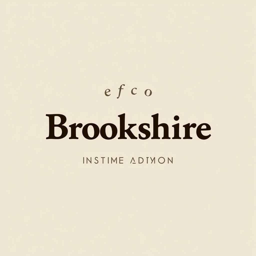 Efco Brookshire Font Example