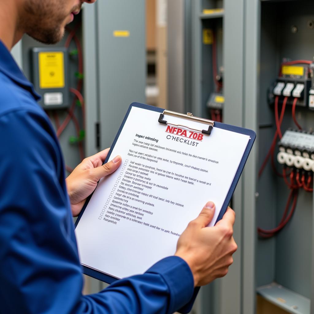 Electrical Maintenance Checklist Based on NFPA 70B