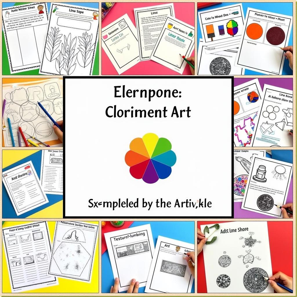 Elements of Art Worksheet Collage