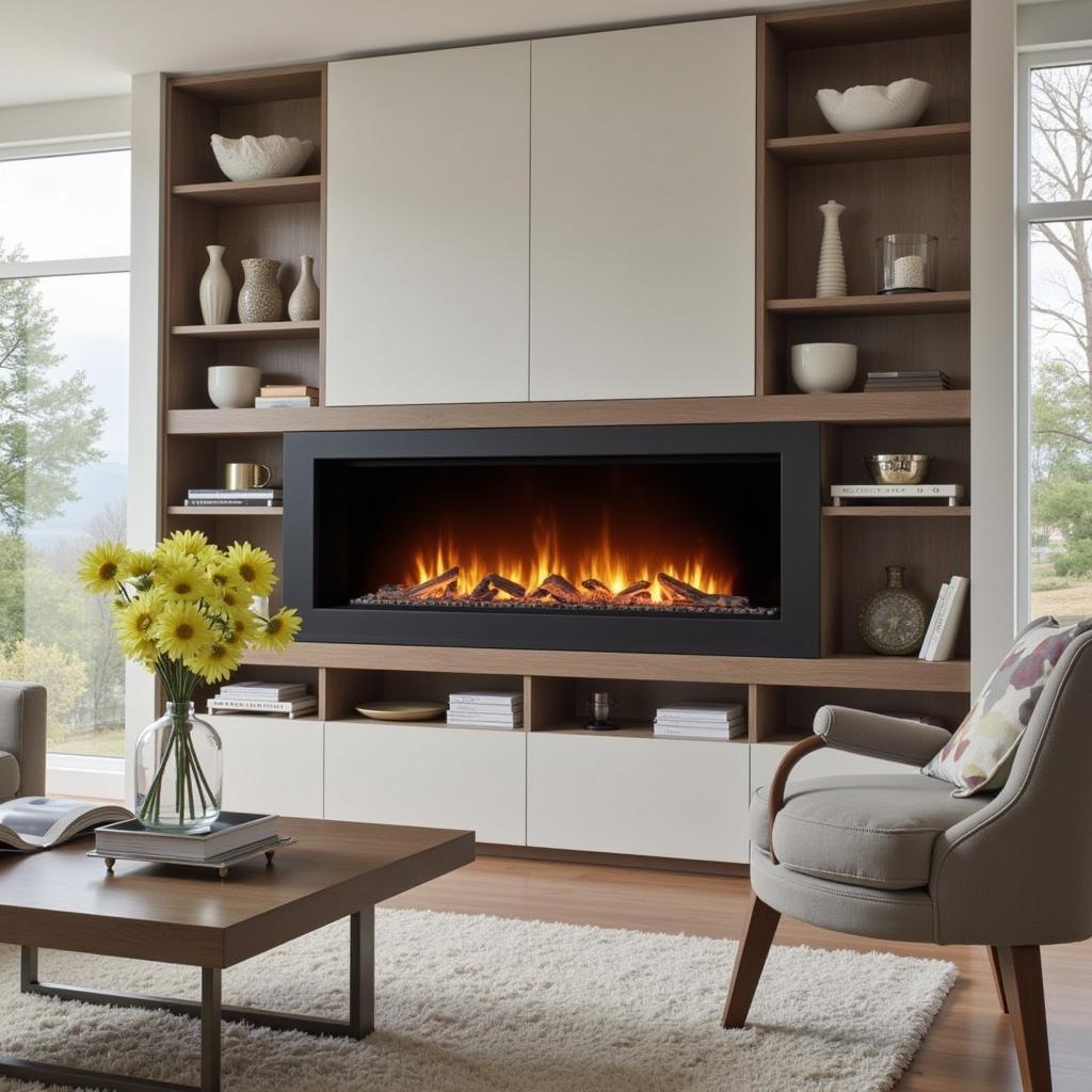 Empire Boulevard 48 Vent-Free Fireplace in a Modern Living Room