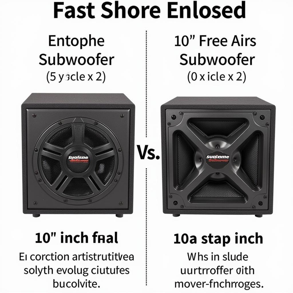 Enclosed vs. Free Air Subwoofers: A Visual Comparison