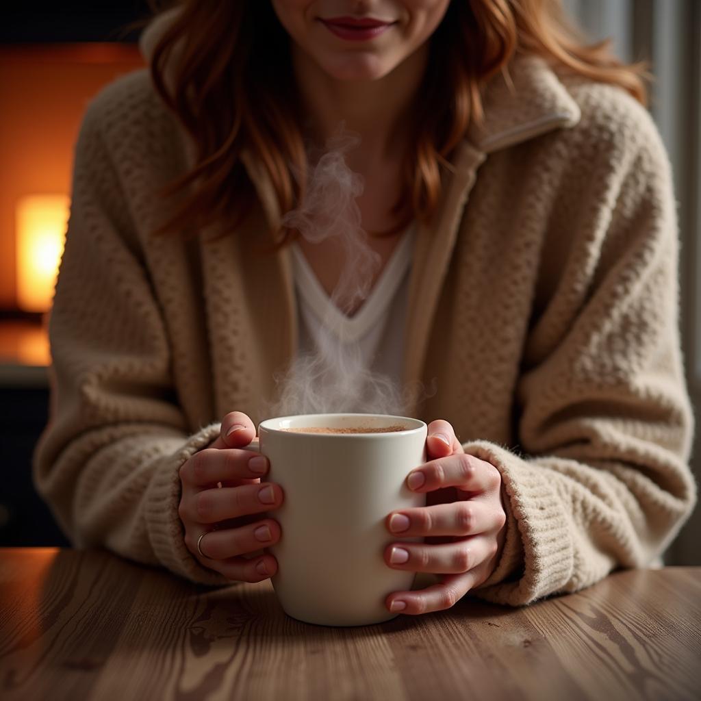 Enjoying a Cozy Mug of Nestle Sugar Free Hot Chocolate