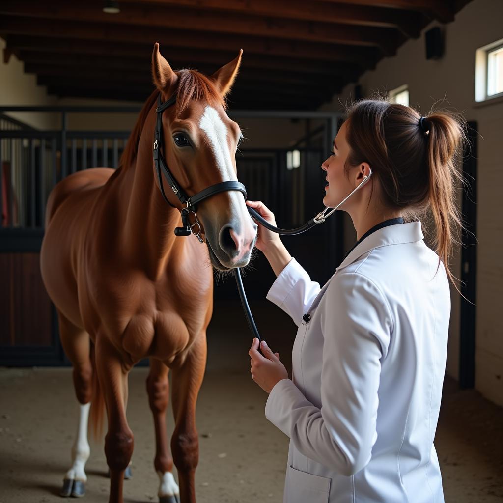 Equine Veterinarian Checkup