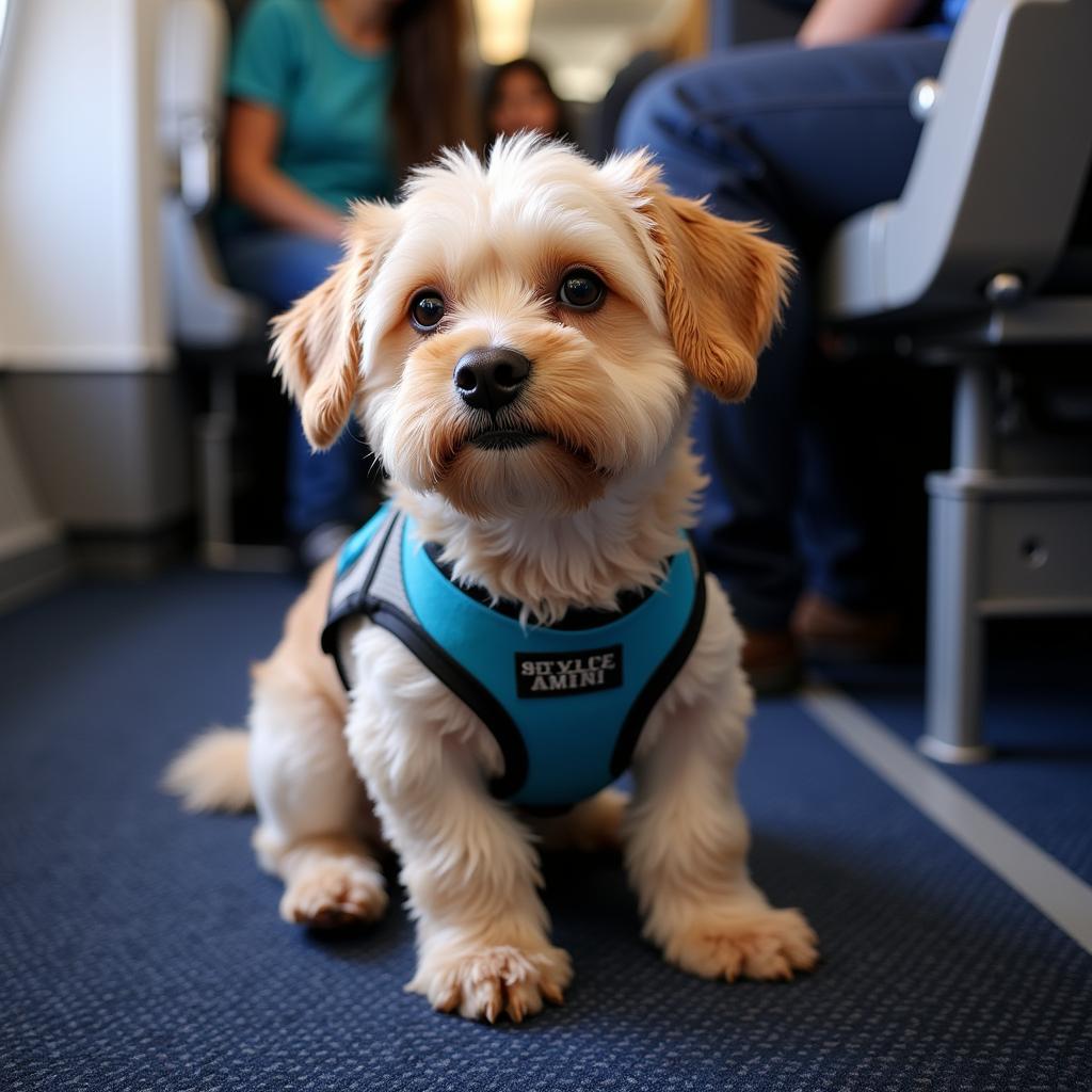 Emotional Support Dog on a Plane