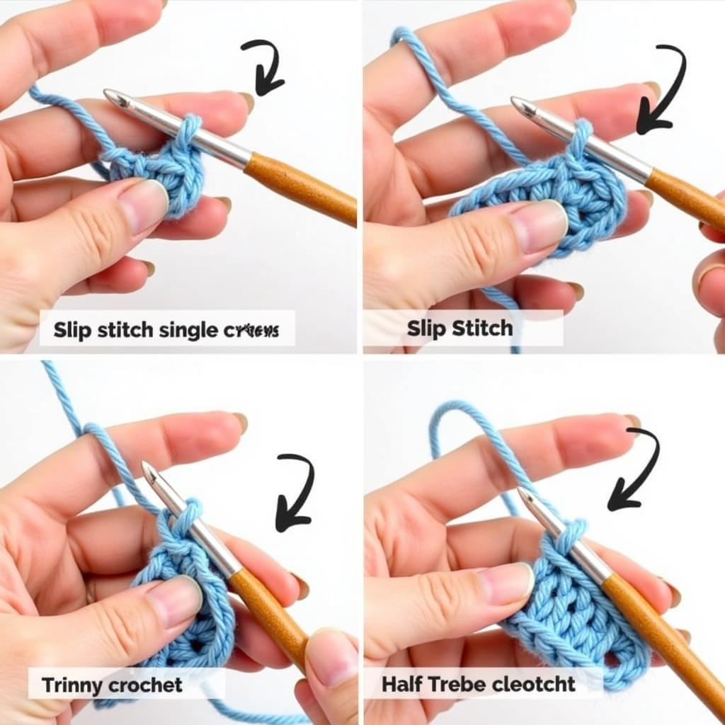 Learning Essential Crochet Stitches: Step-by-Step Visual Guide