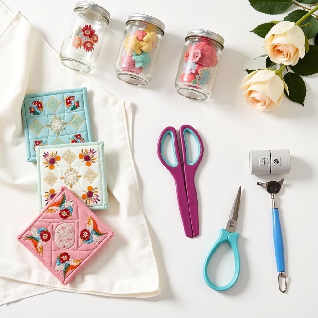 Quilting tools for jar projects 