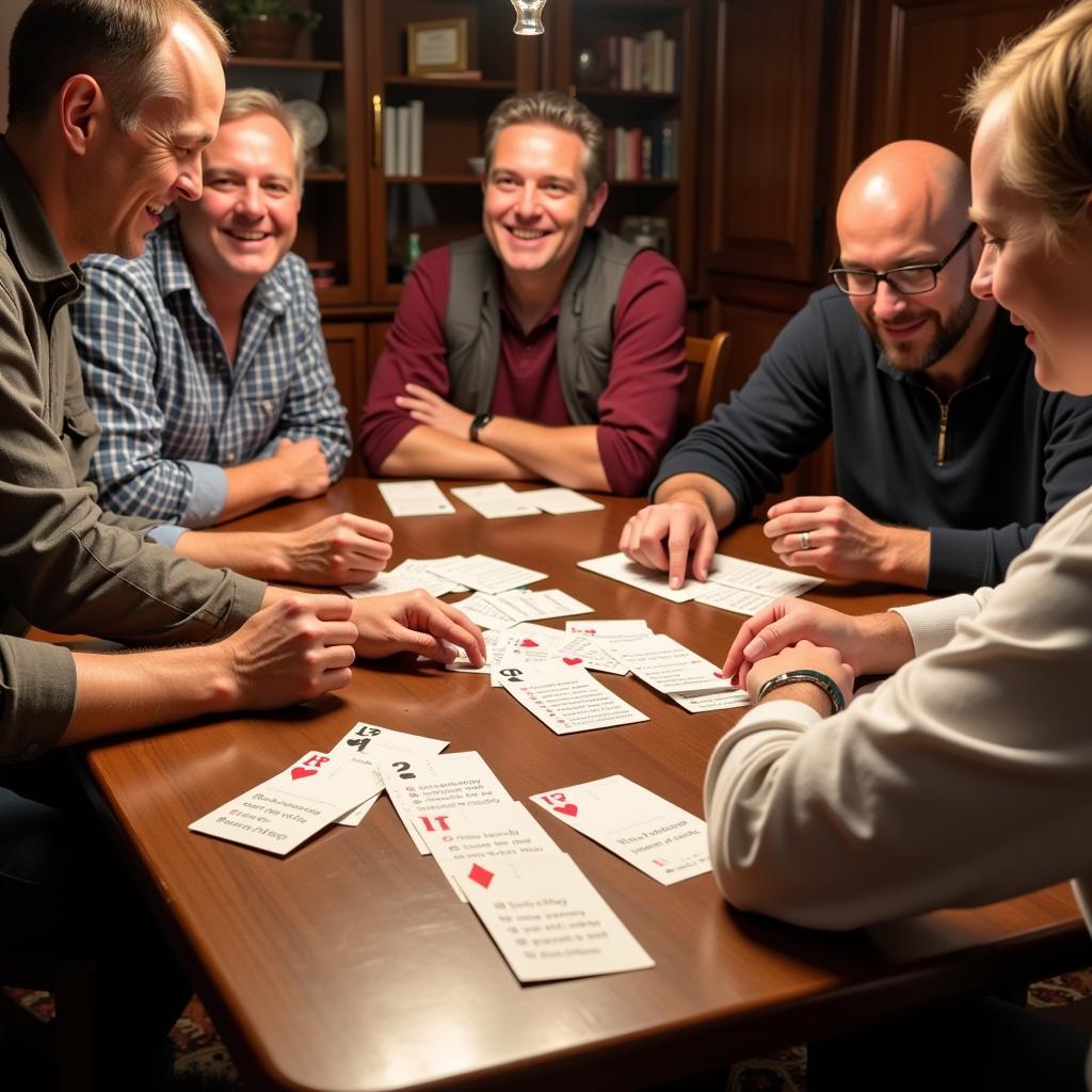 Euchre Game Night Fun with Tally Cards