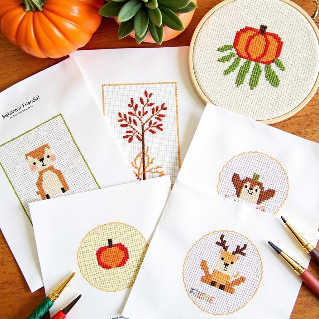 Free Fall Cross Stitch Patterns for Beginners