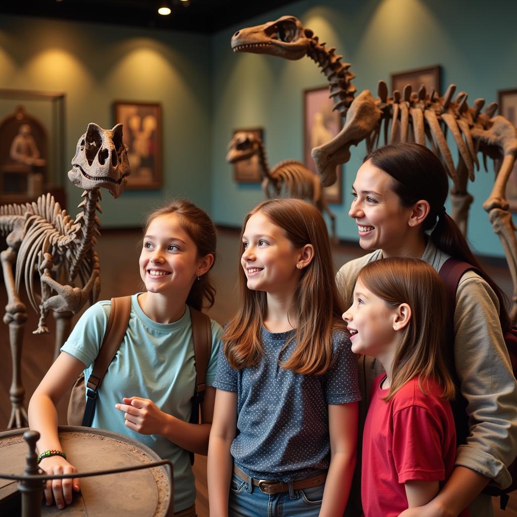 Family Enjoying Free Museum Visit in Connecticut