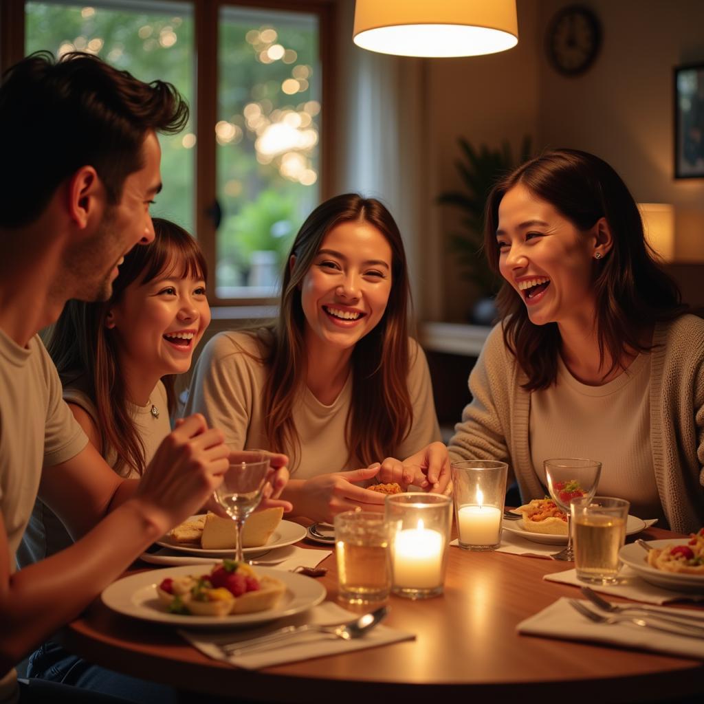 Family Enjoying Quality Time