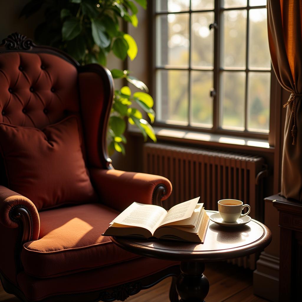  Cozy Reading Nook with "Fated to My Enemy"